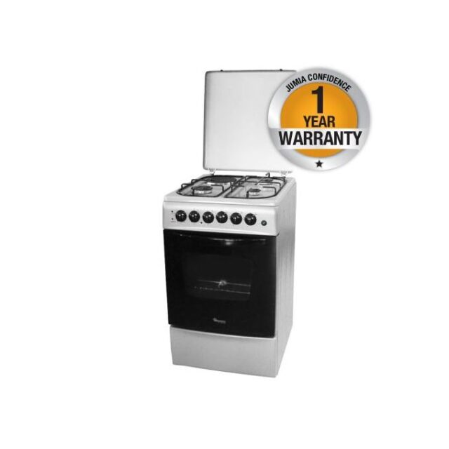 Ramtons 50X60 3 Gas + 1 Electric Cooker - Silver  RF/402