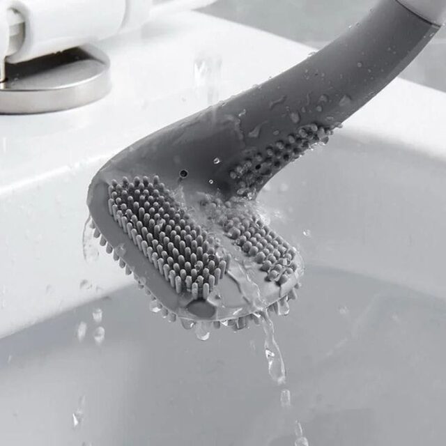 Silicone Bristle Golf Toilet Brush