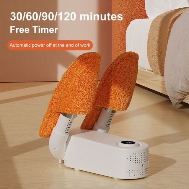 Shoe Dryer with 24-Hour Delay Timer, Portable Glove Dryer & Boot Warmer, Automatic Shut-Off Timer, Folding Design, Smart Panel.