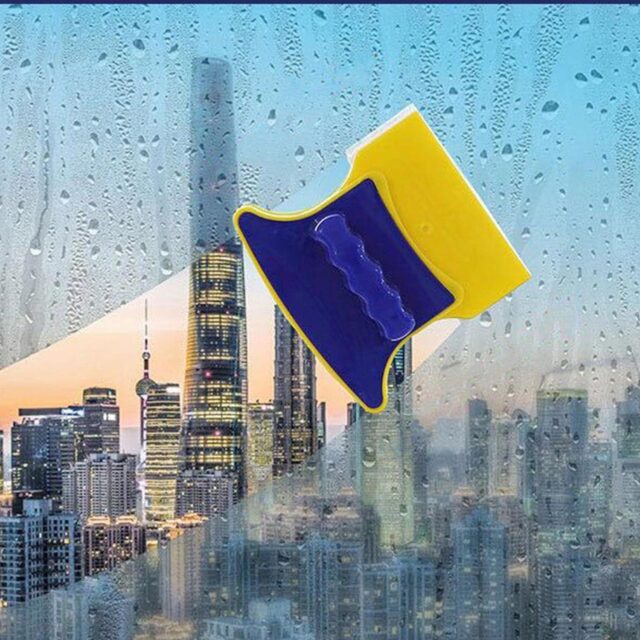 Double-Side Magnetic Glazed Two Sided Glass Cleaner Wiper