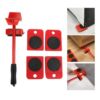 New Heavy Duty Furniture Lifter Transport Tool Furniture Mover set 4 Sliders 1 Wheel Bar for Lifting Moving Furniture Helper