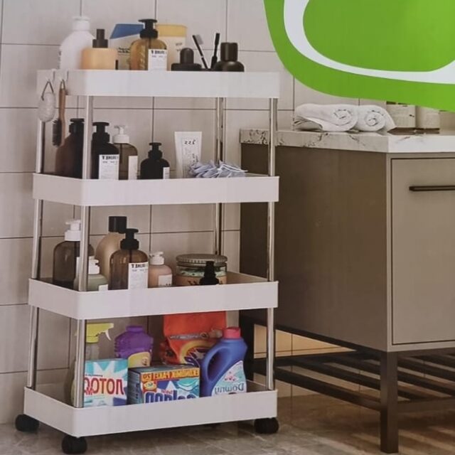 Multifunctional 4 layer Trolley Rack (35*21*87)