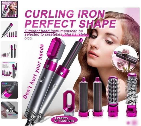 5 in 1 Hot Air Hair Brush Styler Set | One step