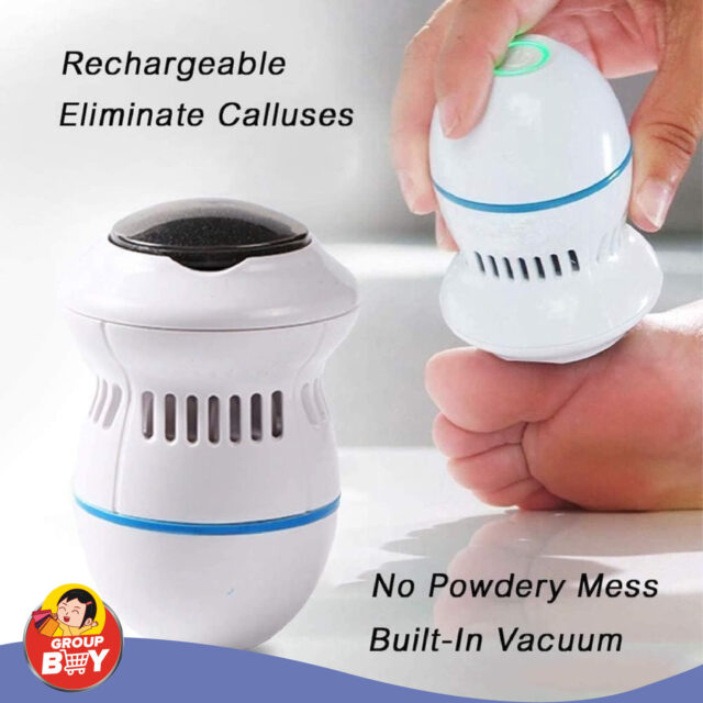 Rechargeable Find Back Callus Remover With Built-In Vacuum Foot Grinder