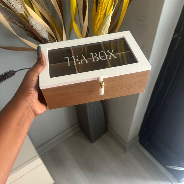 Elegant Wooden Teabags Holder