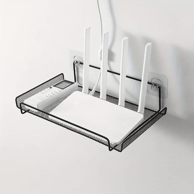 WiFi Router Shelf Wall Mount Shelf WiFi Router Storage Holder For TV Box Set Top Box TV Accessories