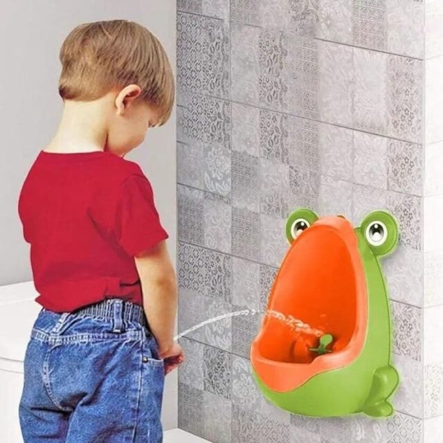 Frog Portable Pee Cute Potty Training Trainer Boy's Urinal -Wall Mounted.