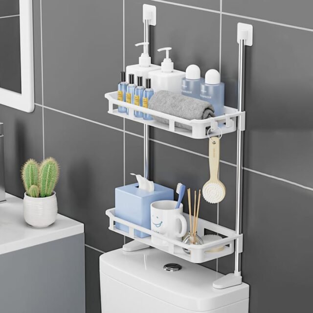Multipurpose Toilet Rack Organizer Bathroom Rack/Kitchen Storage shelf Spice Rack