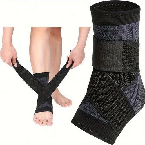 Premium Support Women, Men & Youth - Compression Sleeve Wrap Ankle Strap For Sprained Ankle