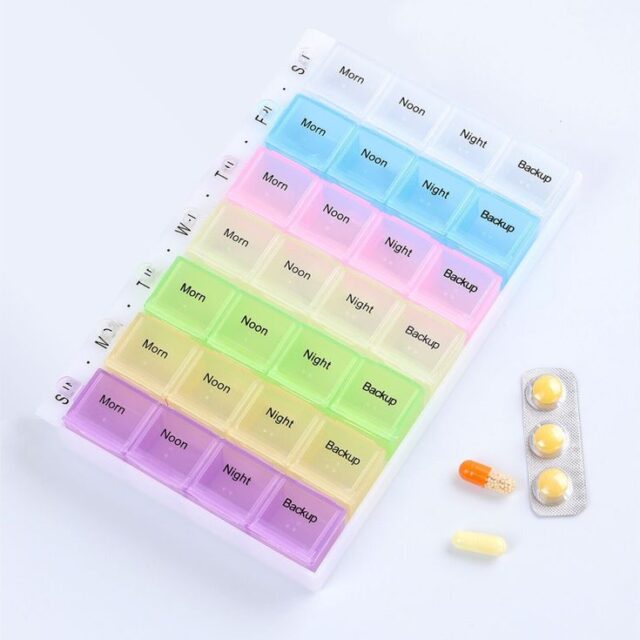 7-Day Pill Organizer – Convenient Weekly Medication & Supplement Management