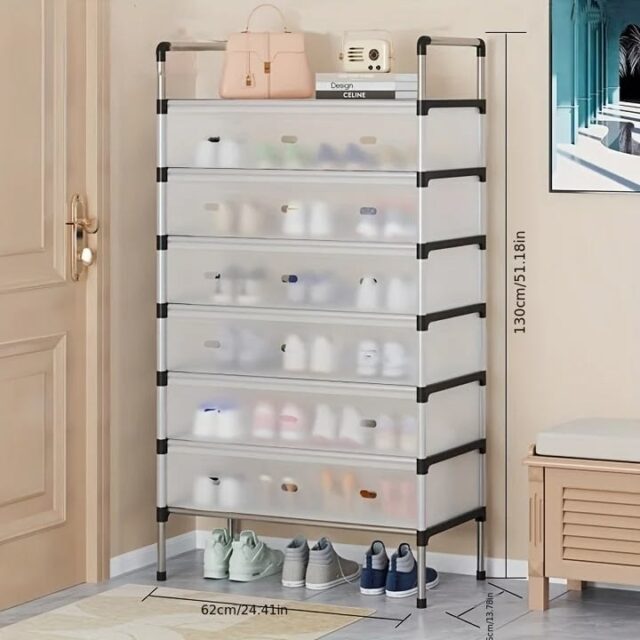 Dustproof Shoe Rack – Organised, Space-Saving & Protective Shoe Storage Solution