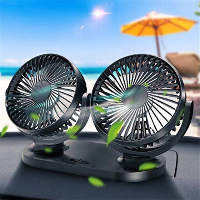 Double Head Car Fan