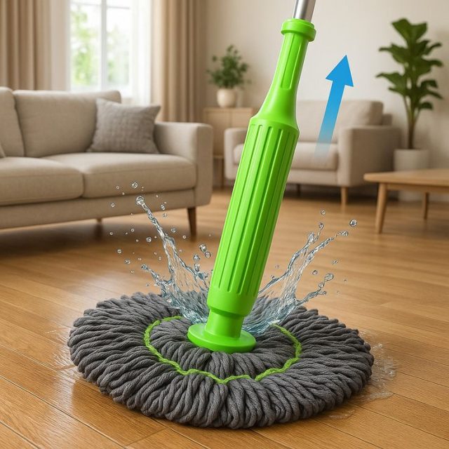 Self-Wringing Microfiber Mop – Smart, Easy & Hygienic Cleaning Solution