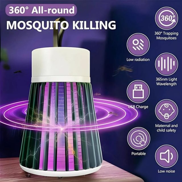 Rechargeable Mosquito Killer Lamp – Portable, Quiet & Chemical-Free Protection