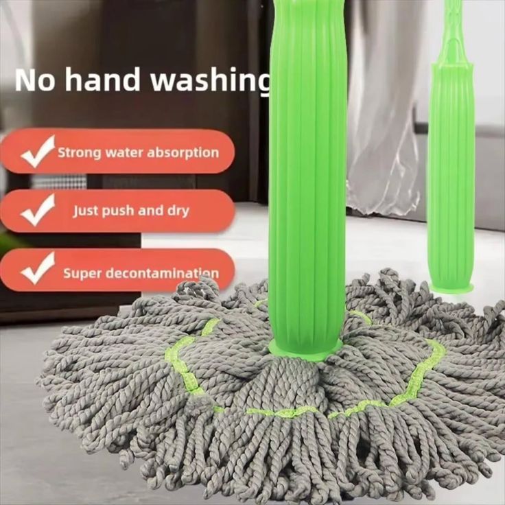 Self-Wringing Microfiber Mop – Effortless Cleaning for a Spotless Home