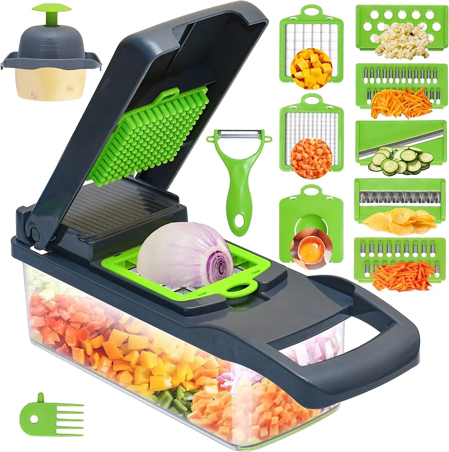 12-in-1 Vegetable Chopper – Faster, Easier Food Preparation
